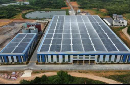 509-2022年4月，，，，，，安徽池州汇成物资4MW光伏发电BIPV项目，，，，，，年发电约400万度，，，，，，知足约40%用电需求.jpg